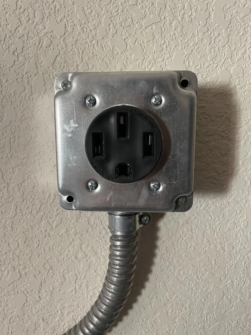 NEMA 14-50 outlet installed for Smart Home Electrical in Siloam Springs