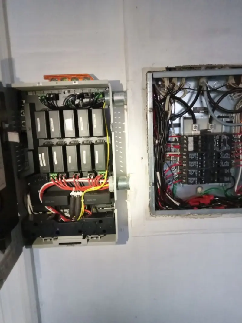 Electrical panel upgrade completed for Security Camera Wiring in Siloam Springs